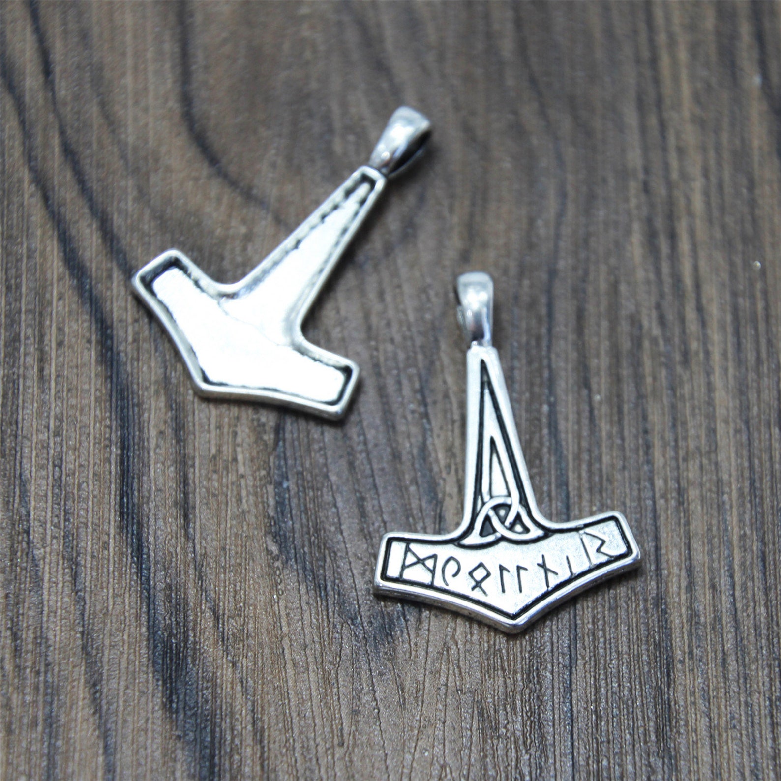 10pcs Thor's Hammer Charms Silver Tone Thor Hammer Charm Etsy Australia