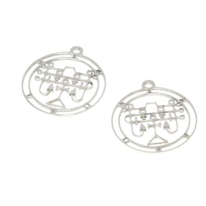 Andras Symbol Stainless Steel Charm: King Sigil Amulet (5pcs/lot)