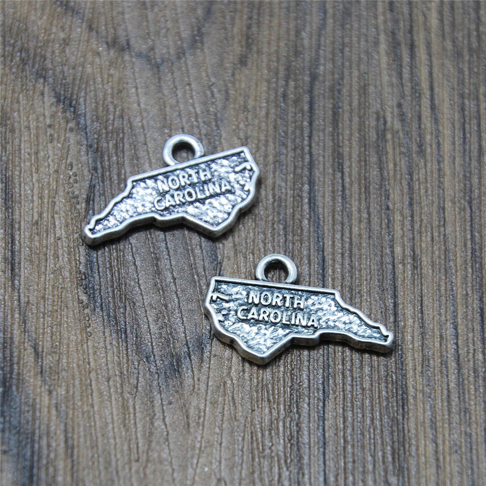 10pcs north CAROLINA charms Antique Tibetan silver north Etsy
