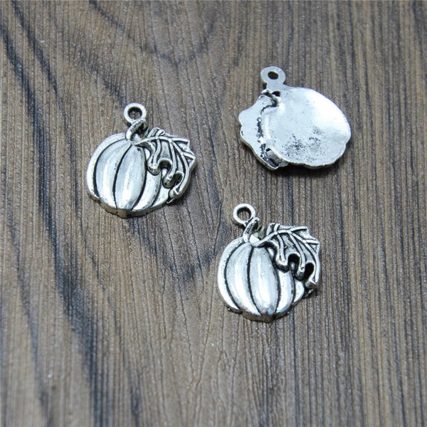 15pcs pumpkin charms Antique Tibetan silver pumpkin Charm Pendant 20x20mm