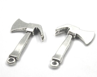 3pcs  Axe charm silver tone Large Axe Charms Pendant 47x30x6mm