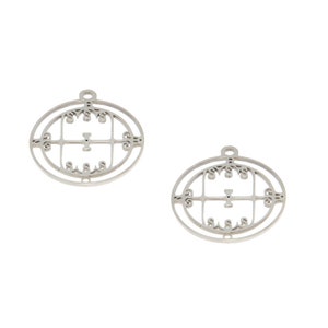 Amon Sigil Charm: Stainless Steel Goetia Seal Pendant (5pcs)