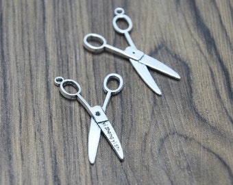 15pcs cissors charms silver tone Scissors Charm pendants 38mm x21mm