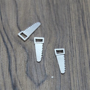 30pcs Saw charms Antique tibetan silver 2 sided Saw Charm pendants 23x9mm