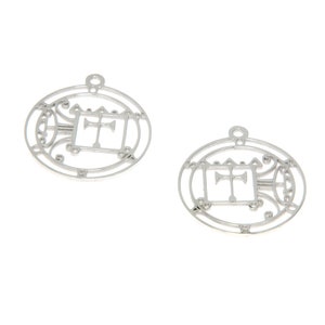 Orobas Sigil Charm: Stainless Steel Kabbalah Amulet (5pcs/lot)
