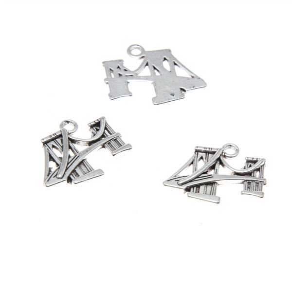 15pieces San Francisco bridge Charm Pendant San Francisco bridge pendants Jewelry 21x16mm