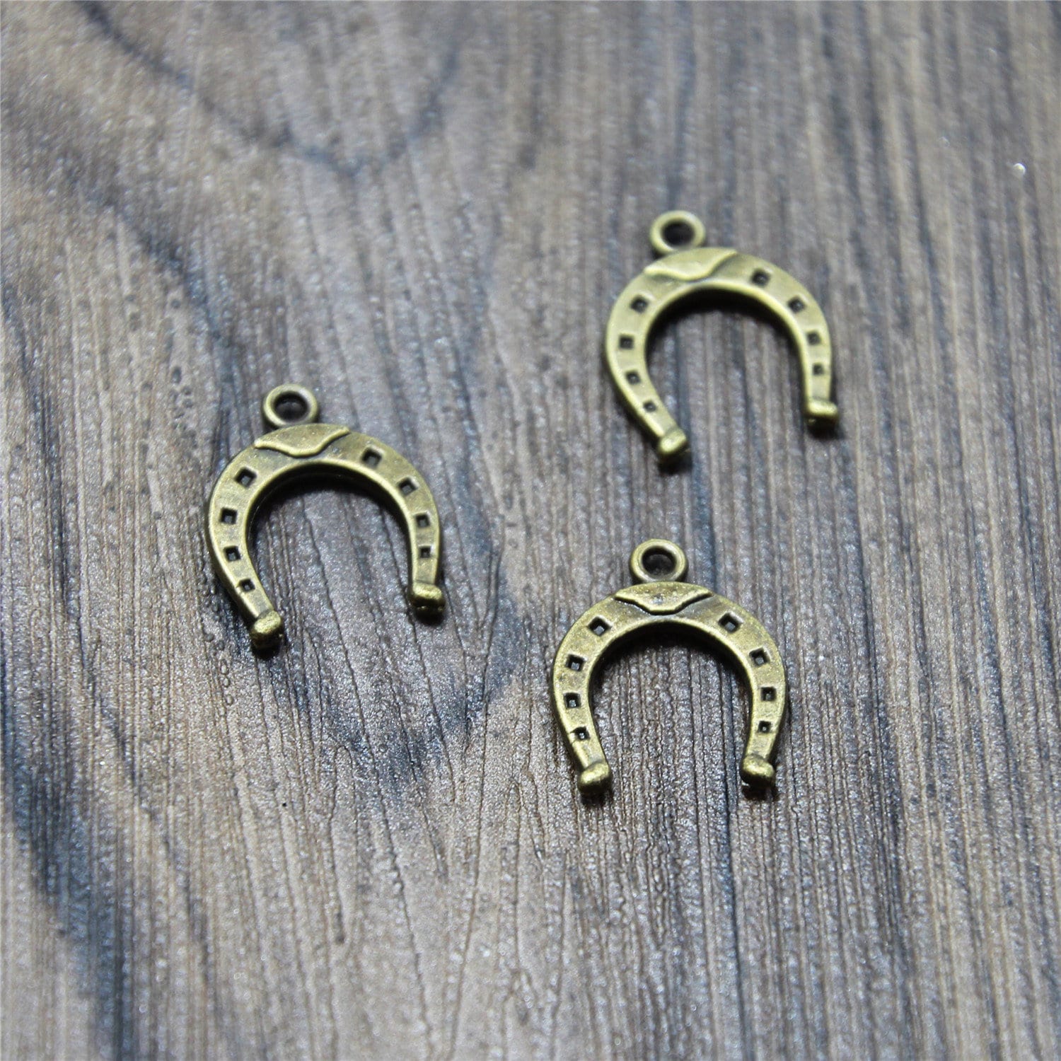 25pcs Horseshoe Charms Antique Bronze Tone Horse Shoe Charm Etsy UK