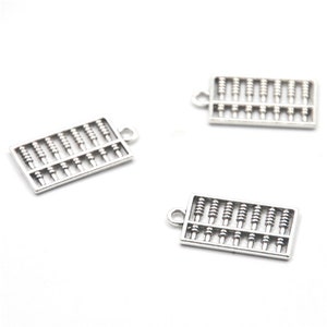 20pcs  abacus charm silver tone abacus Charms Pendant 25x13mm