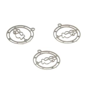 5pcs/lot Demons charm Goetia sigil for Clauneck sigil of demons Stainless steel Charm pendant 25mm