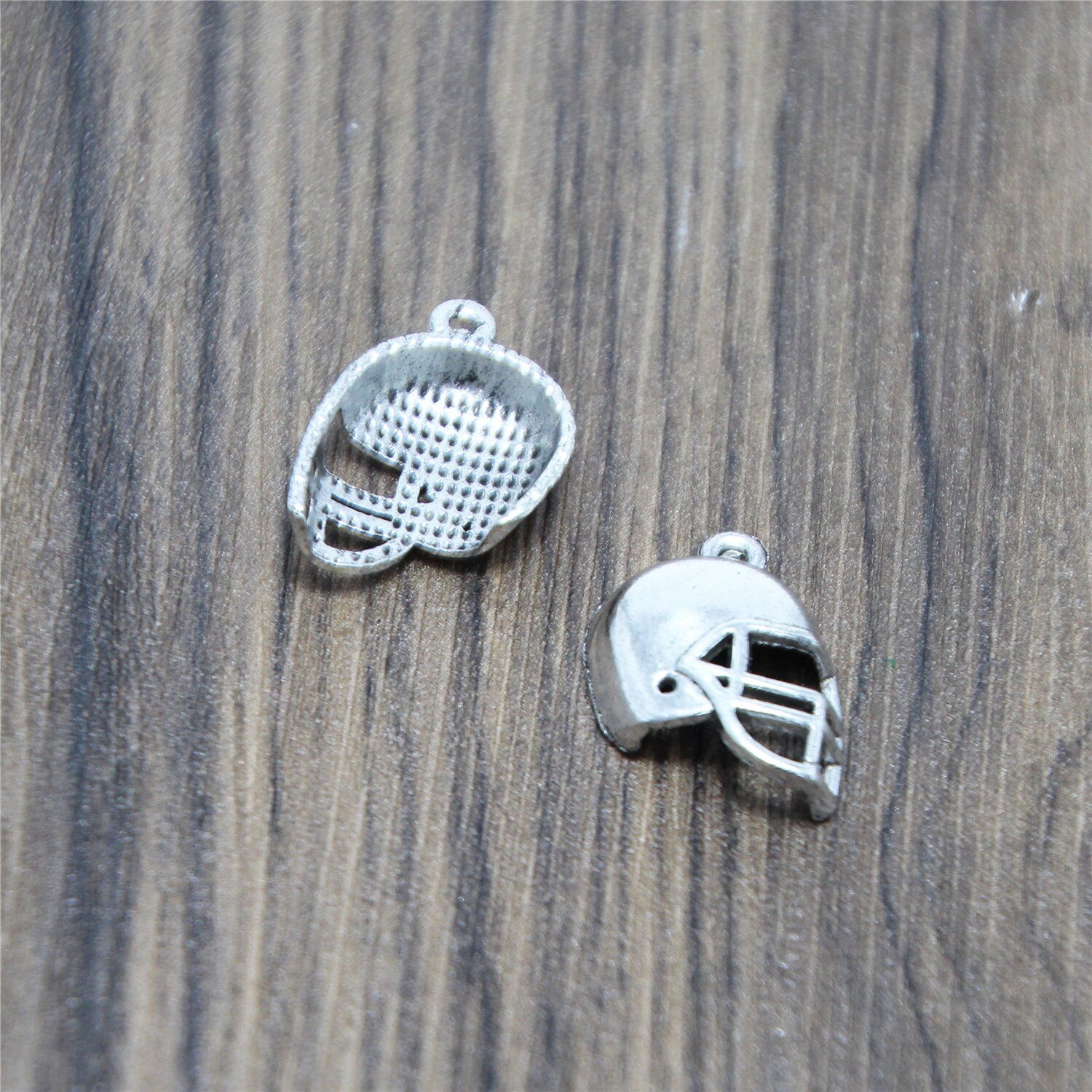 20pcs Football Helmet Charms Silver Tone Helmet Charm pendants Etsy
