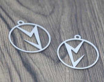 5pcs/lot Vril charm Maria Orsic Emblem Amulet Talisman Stainless steel Charm pendant 28x25mm