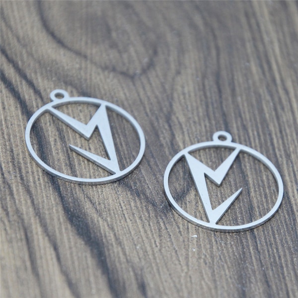 5pcs/lot Vril charm Maria Orsic Emblem Amulet Talisman Stainless steel Charm pendant 28x25mm