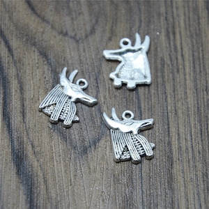 20pcs Anubis Charms Antiqued Silver Tone Anubis charm pendants 20x15mm