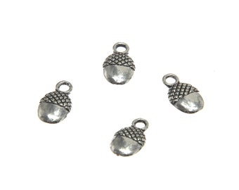 60Pieces/Lot Acorn Charm Pendant Fit for DIY Jewelry Making Hand crafted Accessories 4x9mm