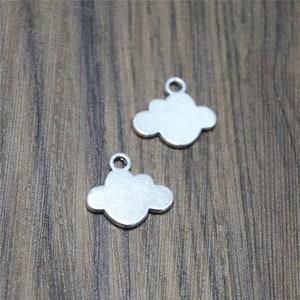 15pcs  Cloud Charms   silver tone Cloud Charms pendants DIY Supplies 13x16mm