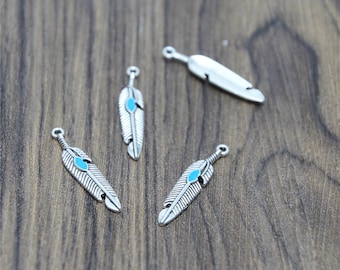 Turquoise Turkey HAT FEATHER, Feather for Hat, Cowboy Hat Turquoise Turkey HAT FEATHER, Feather for Hat, Cowboy Hat