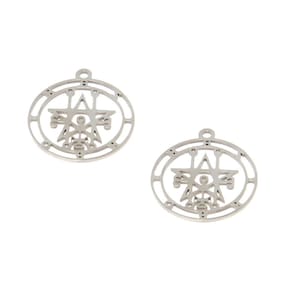 Astaroth Sigil Charm: Stainless Steel Goetia Seal Pendant (5pcs/lot)