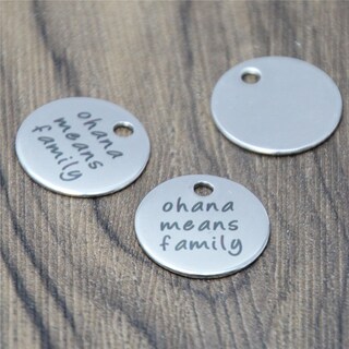 Collana "Ohana Means Family" In Acciaio Inossidabile - Gioiello Significativo Per Famiglia E Amici Del Cuore, Regalo Emozionale Per Donne