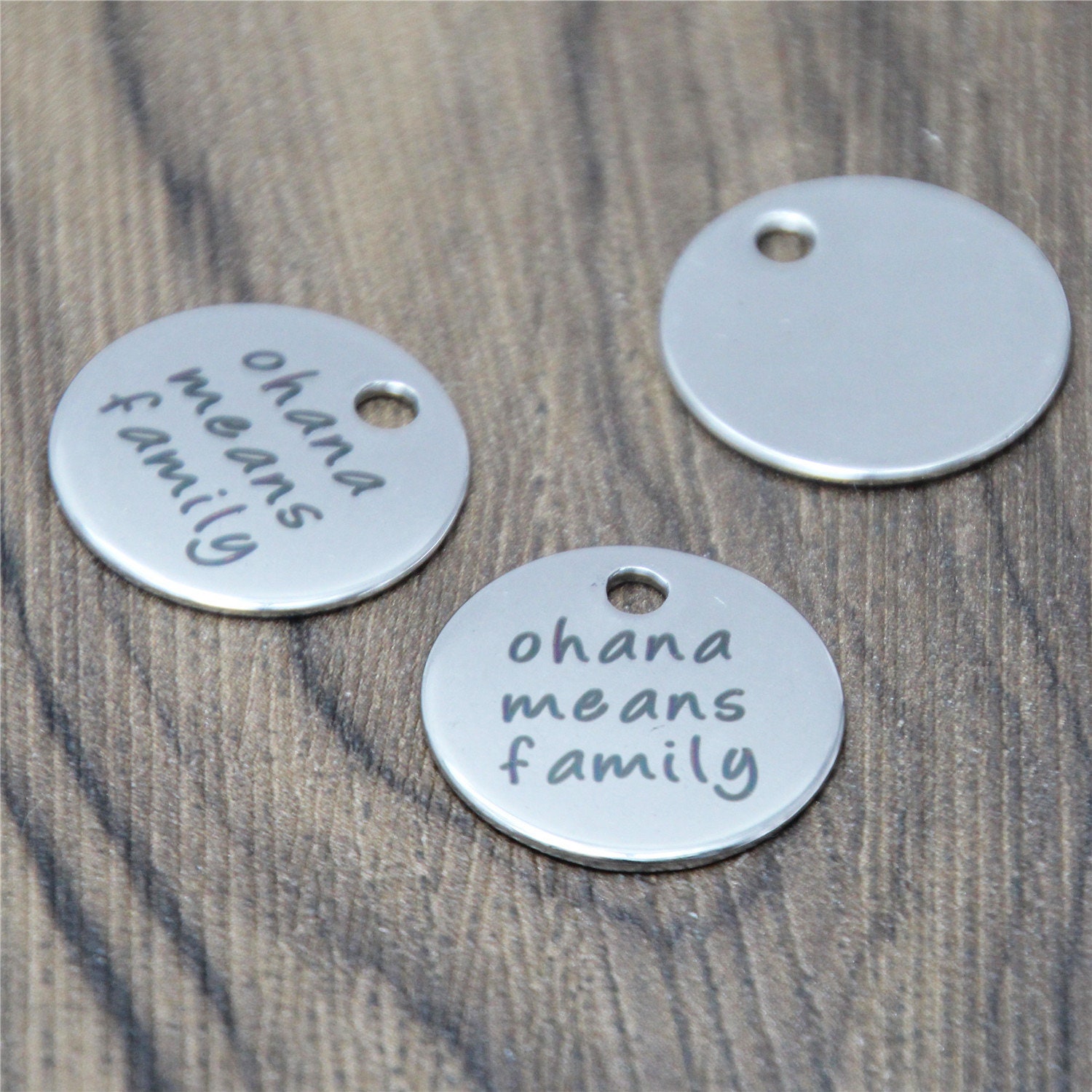 Collana "Ohana Means Family" In Acciaio Inossidabile - Gioiello Significativo Per Famiglia E Amici Del Cuore, Regalo Emozionale Per Donne