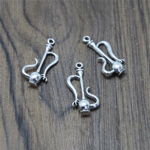 8pcs Hookah Charms Silver tone Hookah charm pendant 15x28x6mm