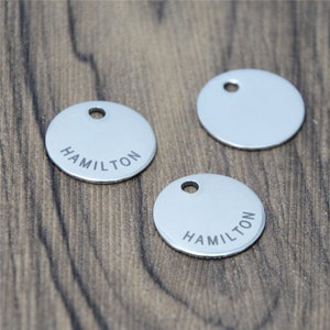 10pcs hamilton charm silver tone message charm pendant 20mm