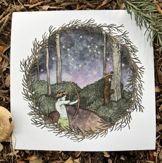 Bear Son. Limited Edition Giclee Print of Original Painting