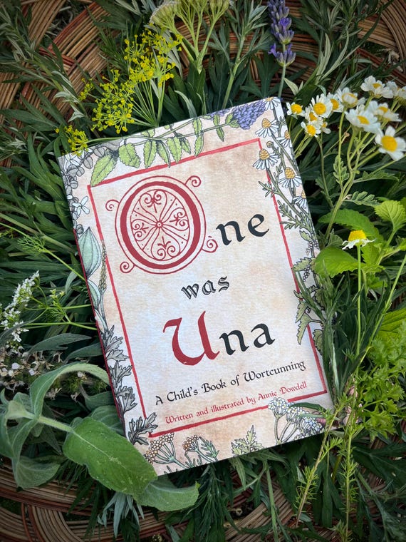 One was Una: A Child's Book of Wortcunning.  Handmade Folk Herbalism Picture Book for Kids.