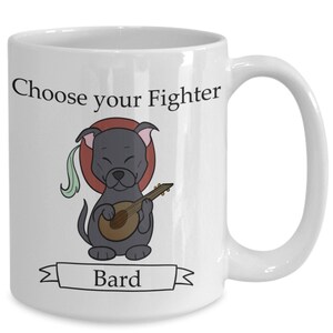 Dungeons and dogs bard coffee mug
