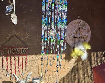 crystal beaded wind chime