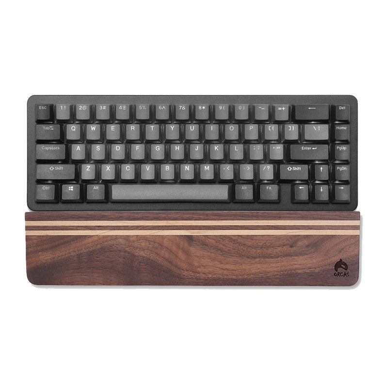 Wood Mechanical Keyboard Wrist Rest Palm Rest 65%