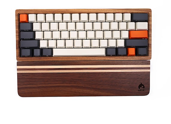 【美品】Leather & Wood Keyboard Wrist Rest Amazon.com : Keyboard Wrist Rest with Storage Space Storing