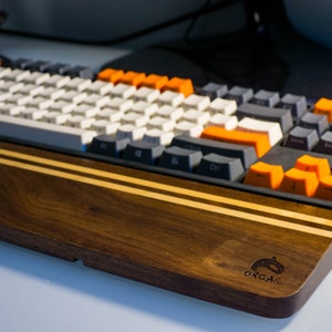 Repose-poignets pour clavier mécanique en bois, repose-mains Tenkeyless (14.17")