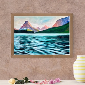 Personalisiertes Original Gouache Gemälde von Ihrem Foto Landschaft, Porträt, Haustier, Blumenstrauß