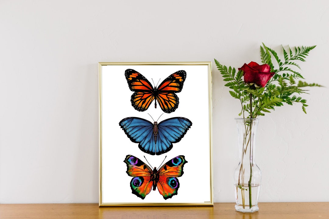 Butterfly Print: Nursery Kids Room Decor - Etsy