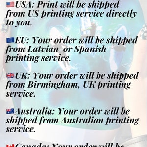 以下が含まれることがあります： 印刷された商品の配送情報。米国からの注文は、米国の印刷サービスから直接発送されます。EUからの注文は、ラトビアまたはスペインから発送されます。英国からの注文は、バーミンガムから発送されます。オーストラリアからの注文は、オーストラリアの印刷サービスから発送されます。カナダからの注文は、カナダの印刷サービスから発送されます。