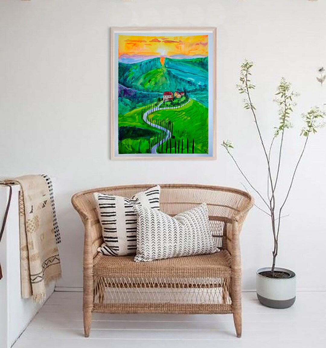 Sea Original Painting, Sunset Oil Pastel Drawing, Seascape Art, Pastel Home  Decor Pastel drawing by Kate Grishakova