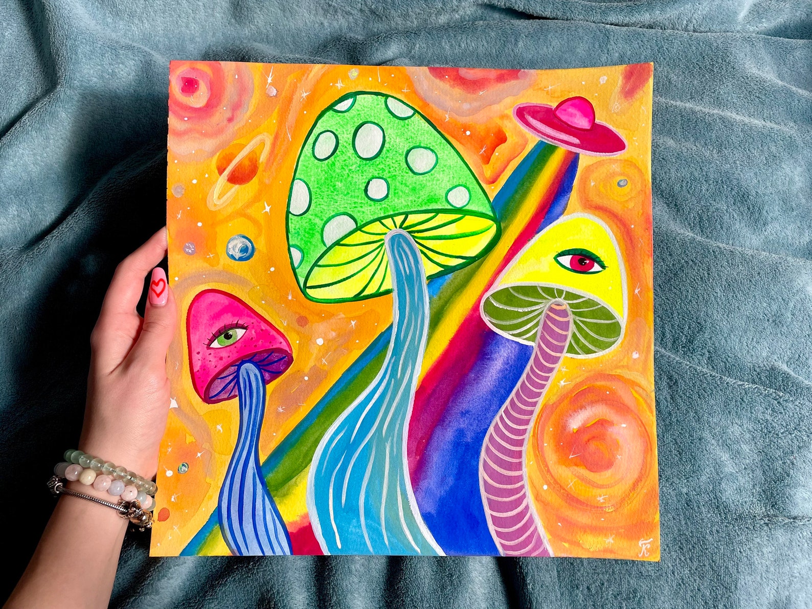 Trippy Painting Trippy Draws Trippy Wall Art Original Etsy