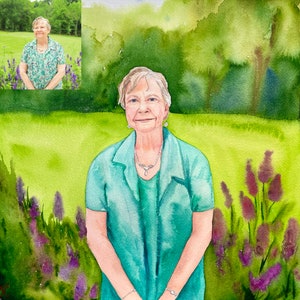Custom Original Watercolor Painting from Your Photo Landscape, Portrait, Pet, Flowers Bouquet