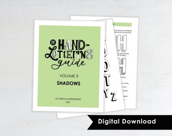 CCD Hand-Lettering Guide Volume 3 / Shadows / Learn to Hand-Letter / Hand-Lettering Instruction / Hand-Lettering Workbook / Digital Download