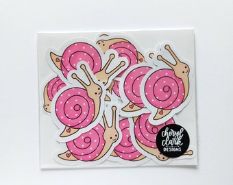 Snail Stickers/ Hand Drawn Stickers / Planner Stickers/ Glossy Paper Stickers / Matte Paper Stickers/ Snail Mail Stickers