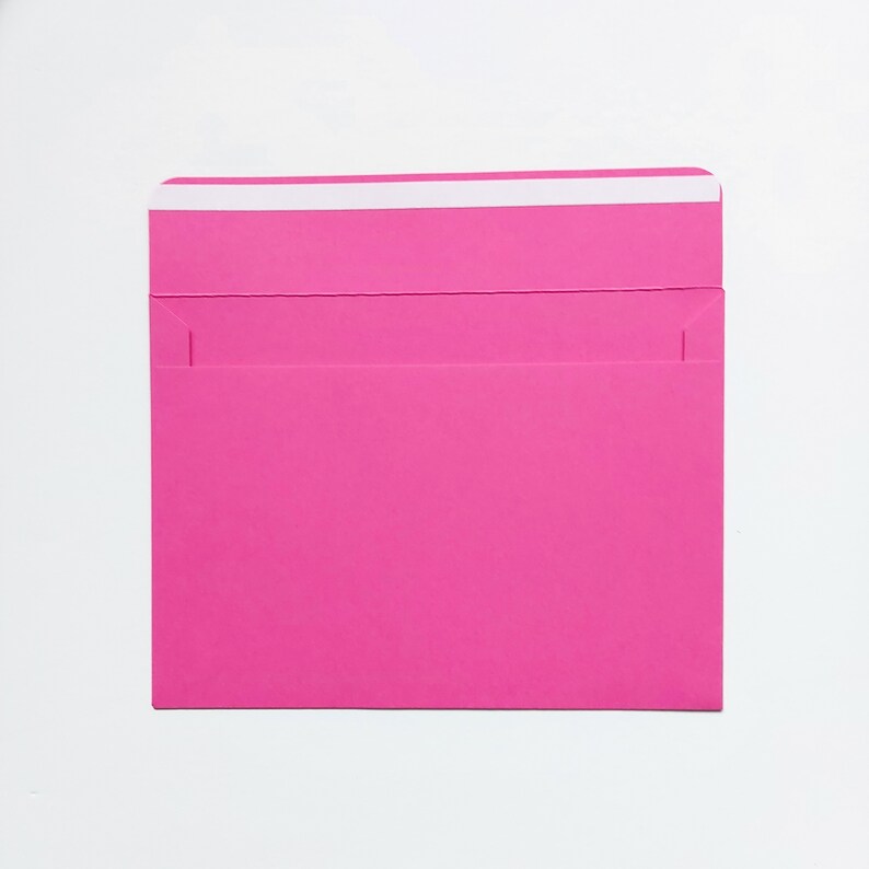 Colorful A7 Envelopes / Single Color / Handmade Envelopes / Envelope Pack / Sturdy Cardstock Envelopes / 5.25 X 7.25 image 6