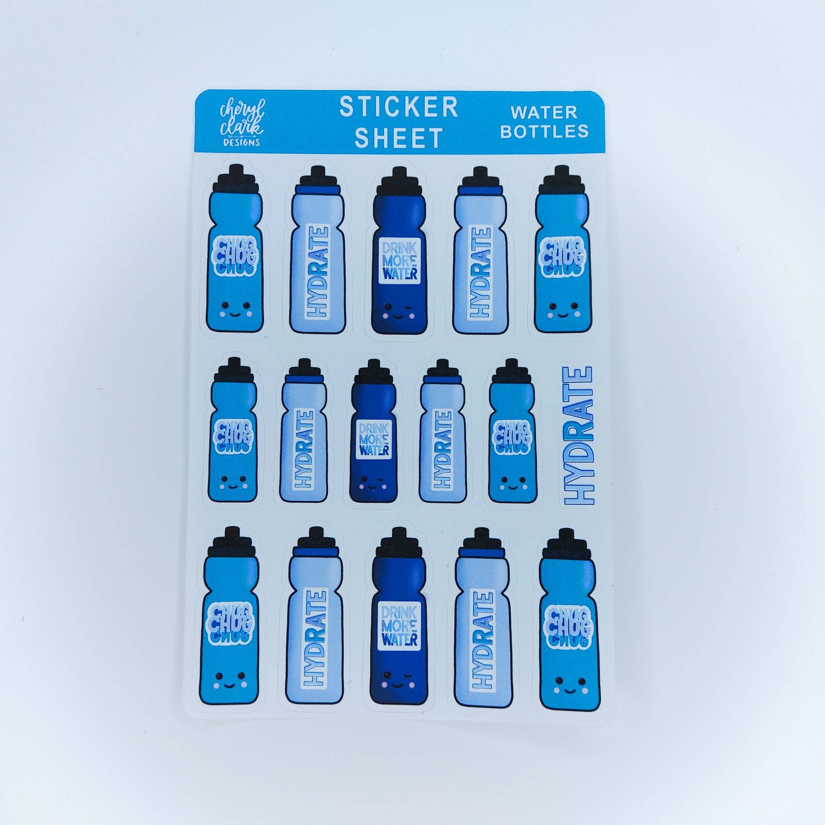 Row Water Sticker Water Sticker Bundle/ Water Stickers / Drink More Water / | Etsy
