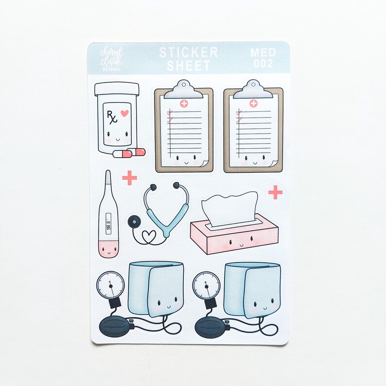 Medical Sticker Bundle / Planner Stickers / Healthcare Stickers / Nurse ...