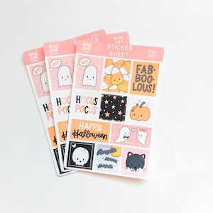 Halloween Stickers / Halloween Theme Stickers /  Spooky Stickers / Sticker Sheets