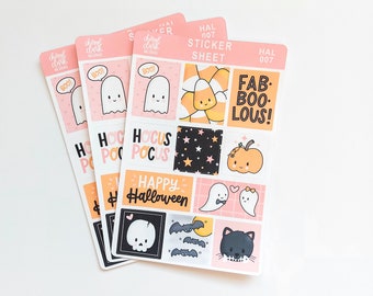 Halloween Stickers / Halloween Theme Stickers /  Spooky Stickers / Sticker Sheets