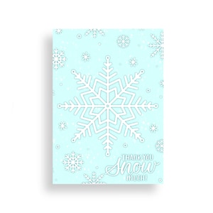 Cartes postales flocon de neige / Cartes postales d'hiver / Happy Mail / Snail Mail / Correspondants / 5 X 7 cartes postales / Merci