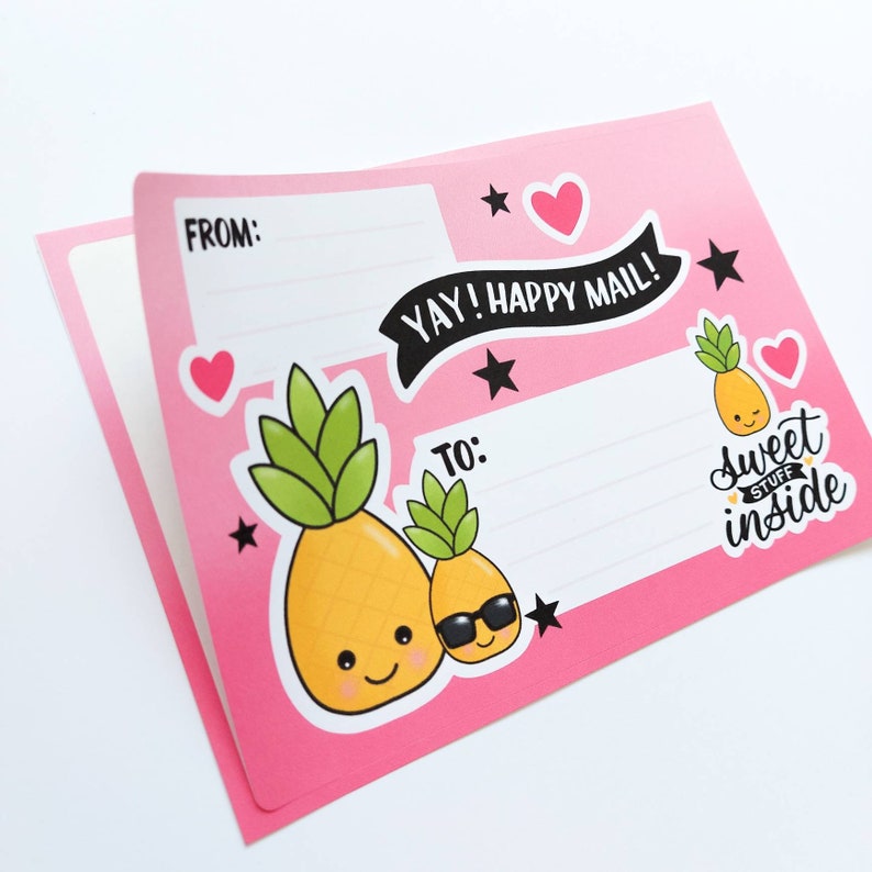 Sample Pack Address Labels / Pen Pal Happy Mail Stickers / Etsy