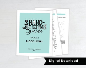 CCD Hand-Lettering Guide Volume 1 / Learn to Hand-Letter / Hand-Lettering Block Letters / Hand-Lettering Workbook / Digital Download