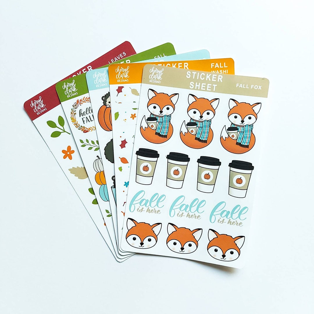 Fall Sticker Bundle / Mail Stickers / Autumn Sticker Bundle / Envelope ...