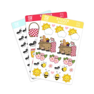 Picnic Sticker Bundle / Picnic Theme Stickers /  Summer Stickers / Life’s a Picnic